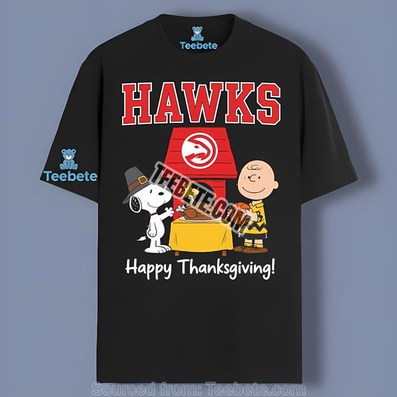 Snoopy Thanksgiving Atlanta Hawks Retro Shirt