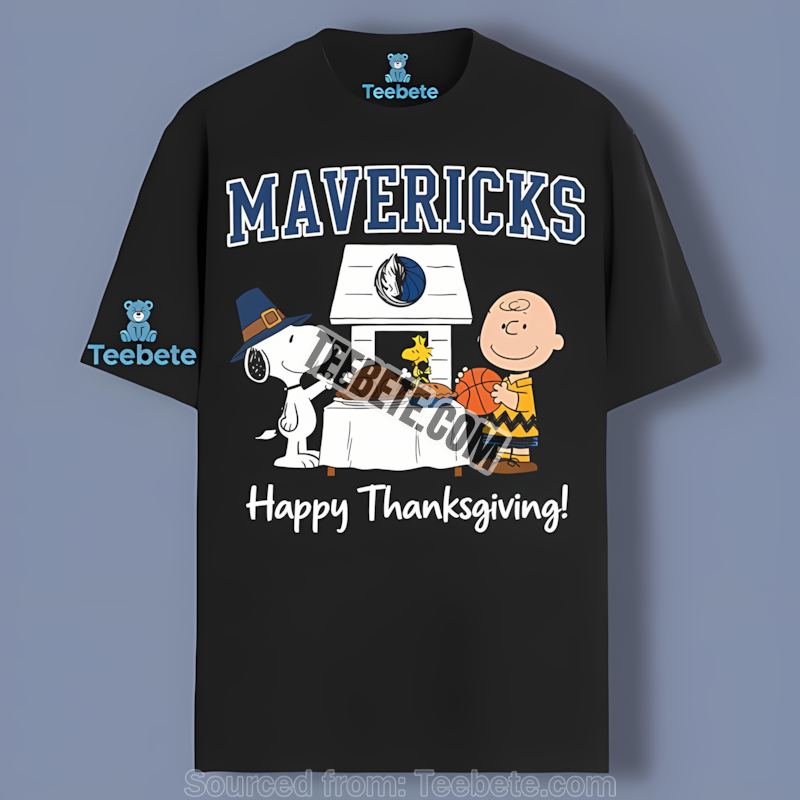 Snoopy Thanksgiving Dallas Mavericks Graphic Shirt