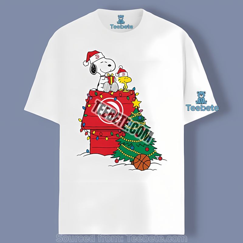 Snoopy Woodstock Christmas Atlanta Hawks Shirt