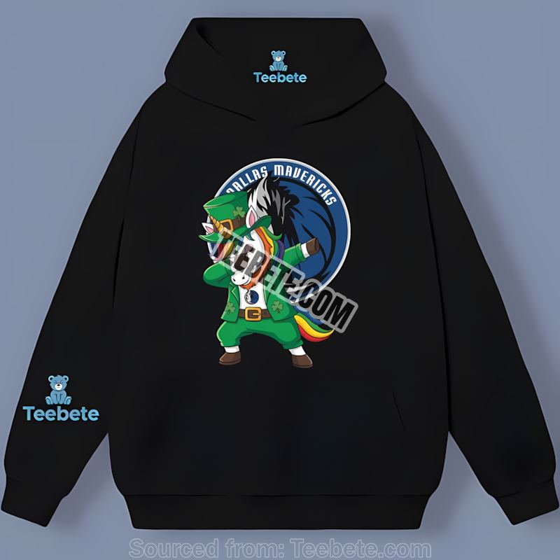 St Patricks Day Vs Dabbing Unicorn Dallas Mavericks Adults Hoodie St Patricks Day Vs Dabbing Unicorn Dallas Mavericks Adults Hoodie