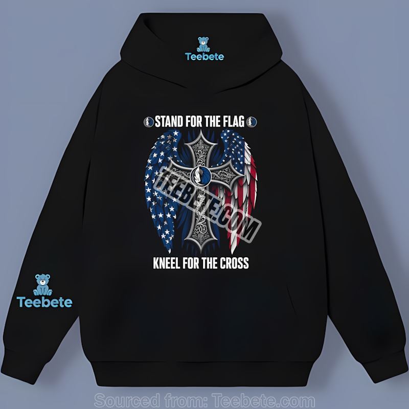 Stand For The Flag Kneel For The Cross Dallas Mavericks Cotton Hoodie Stand For The Flag Kneel For The Cross Dallas Mavericks Cotton Hoodie