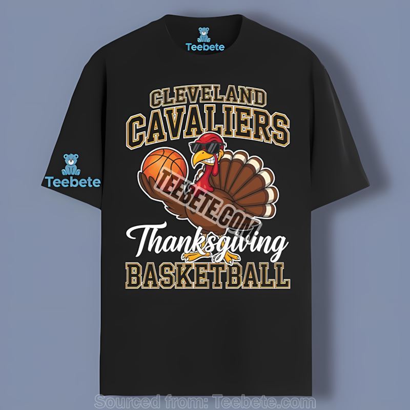 Thanksgiving Basketball Turkey Cleveland Cavaliers Adults Shirt