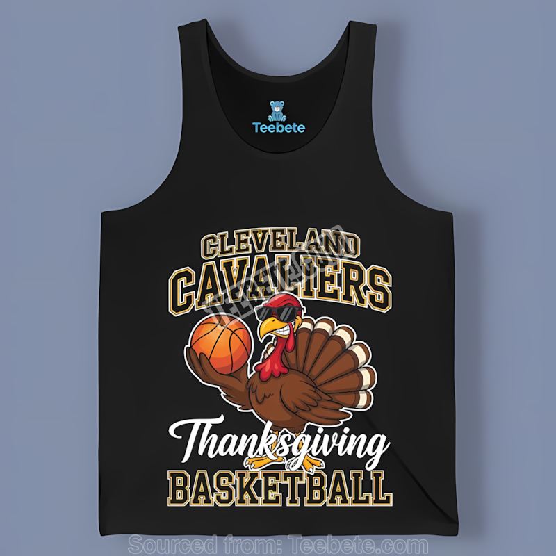 Thanksgiving Basketball Turkey Cleveland Cavaliers Adults Tanktop Thanksgiving Basketball Turkey Cleveland Cavaliers Adults Tanktop