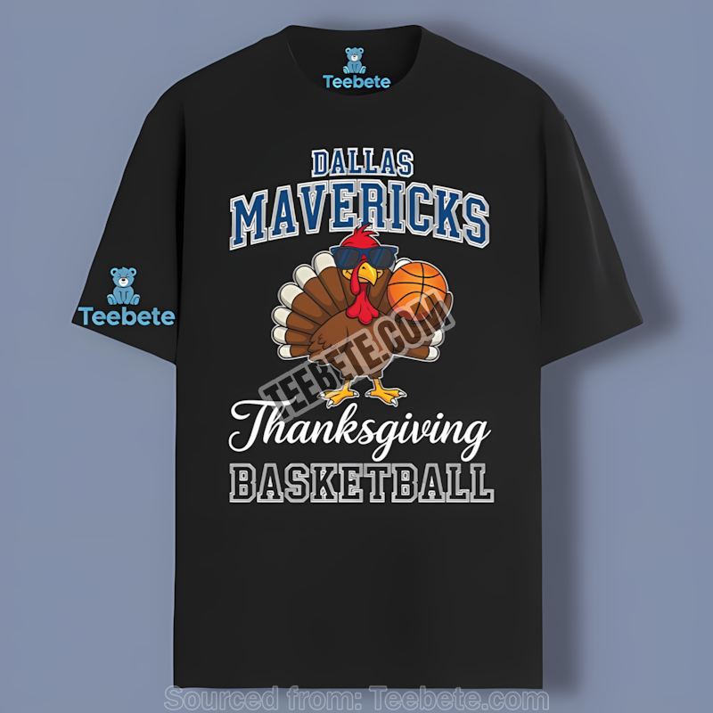 Thanksgiving Basketball Turkey Dallas Mavericks Custom Shirt