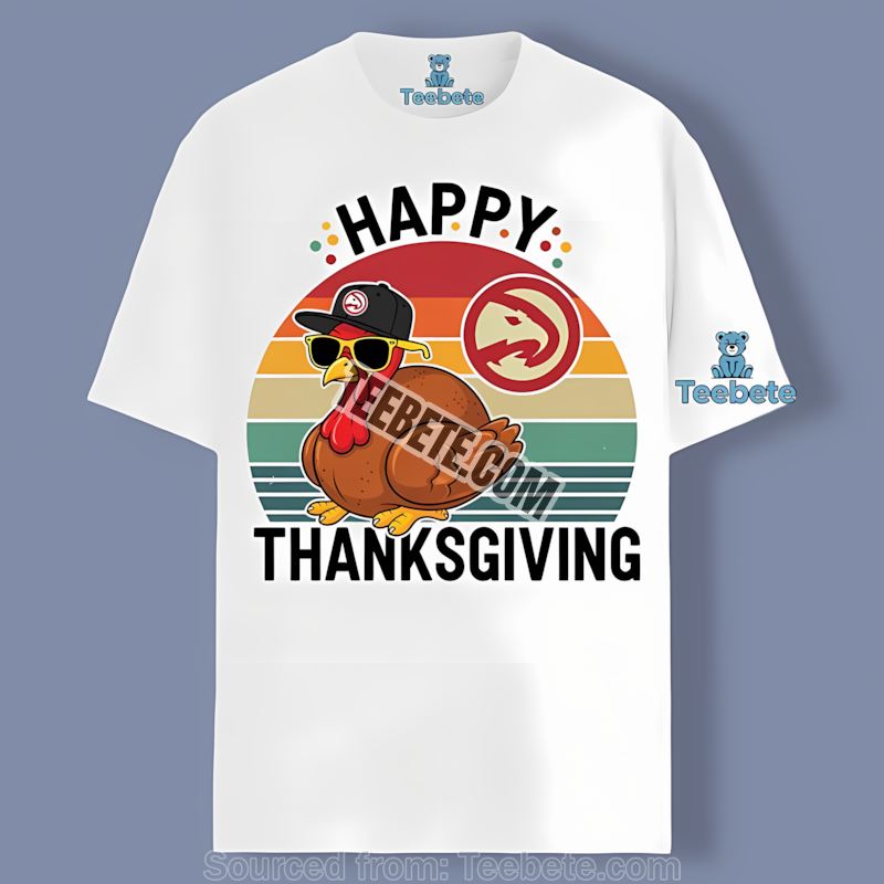 Thanksgiving Turkey Atlanta Hawks Vintage Shirt