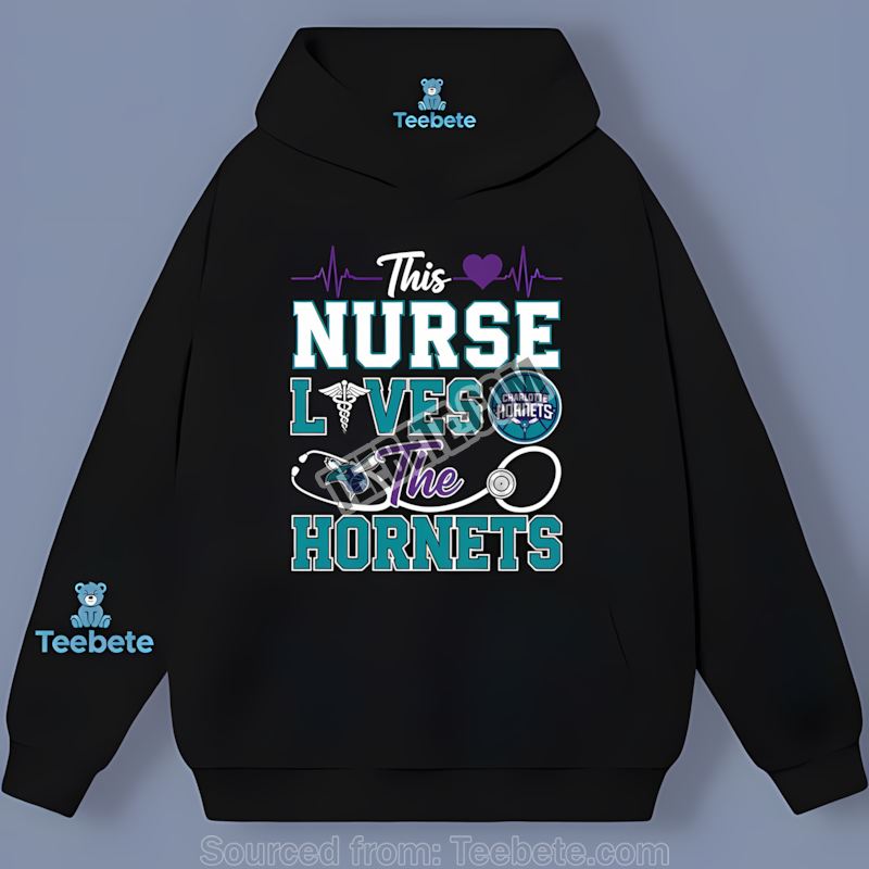 This Nurse Cheers For The Charlotte Hornets Hoodie This Nurse Cheers For The Charlotte Hornets Hoodie