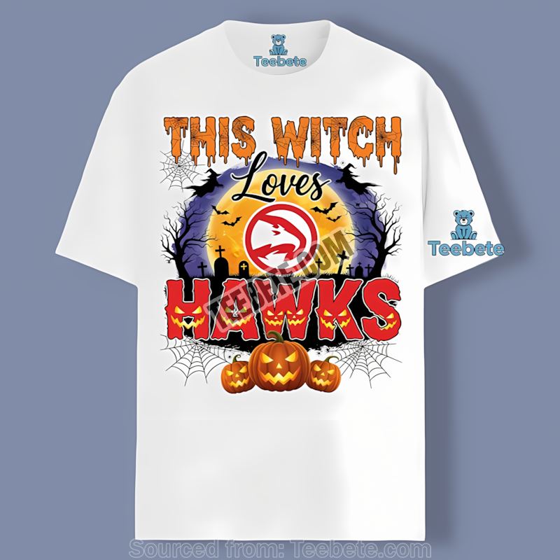 This Witch Loves Atlanta Hawks Halloween Classic Shirt