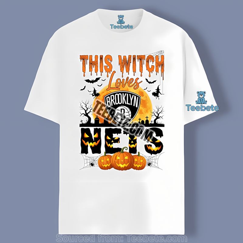 This Witch Loves Brooklyn Nets Halloween Regular Shirt