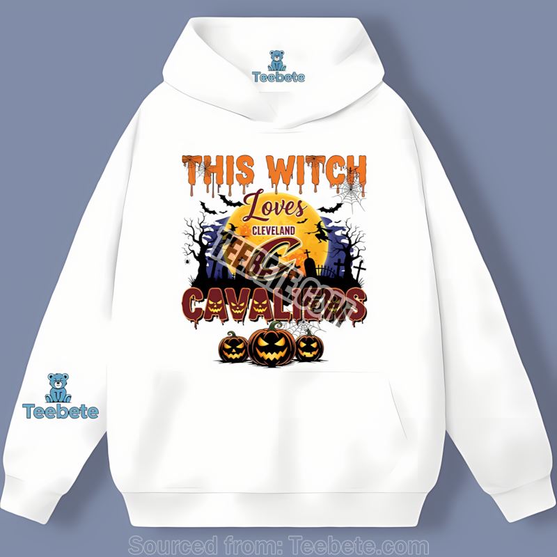 This Witch Loves Cleveland Cavaliers Halloween Adults Hoodie This Witch Loves Cleveland Cavaliers Halloween Adults Hoodie