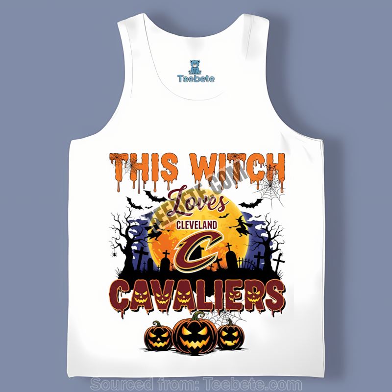 This Witch Loves Cleveland Cavaliers Halloween Adults Tanktop This Witch Loves Cleveland Cavaliers Halloween Adults Tanktop