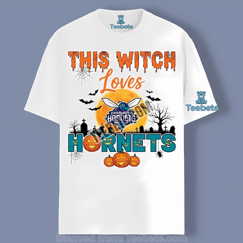 This Witch Supports Charlotte Hornets Halloween Shirt