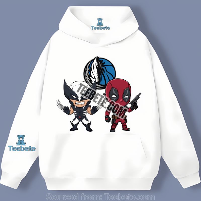 Wolverine Deadpool Superhero Dallas Mavericks Vintage Hoodie Wolverine Deadpool Superhero Dallas Mavericks Vintage Hoodie