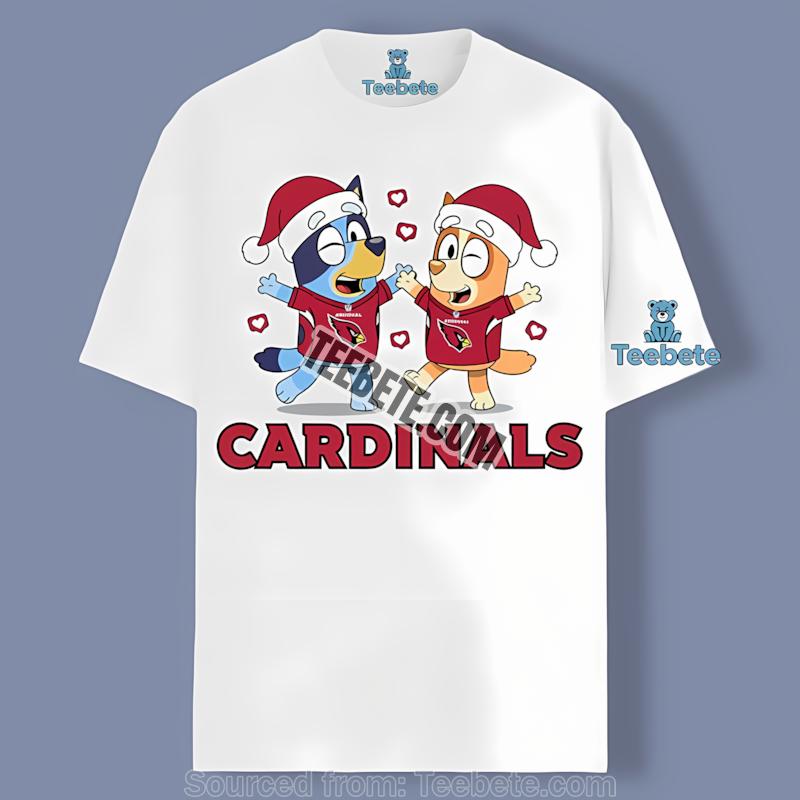 Arizona Cardinals Bluey And Bingo Christmas Dancing Shirt