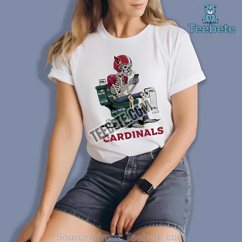 Arizona Cardinals Skeleton Toilet Seahawks Rivalry Shirt