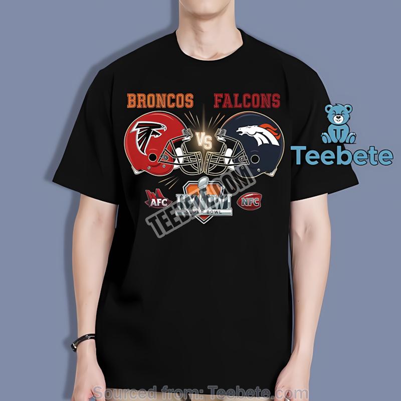 Atlanta Falcons Vs Denver Broncos Vintage Nfl Shirt