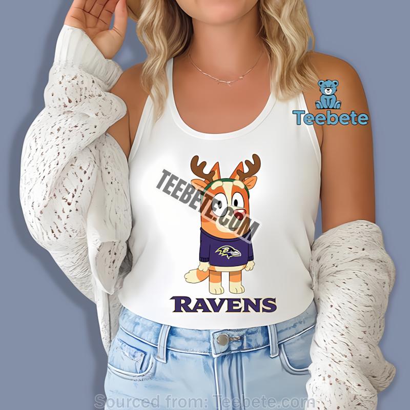 Baltimore Ravens Bingo Reindeer Christmas Shirt