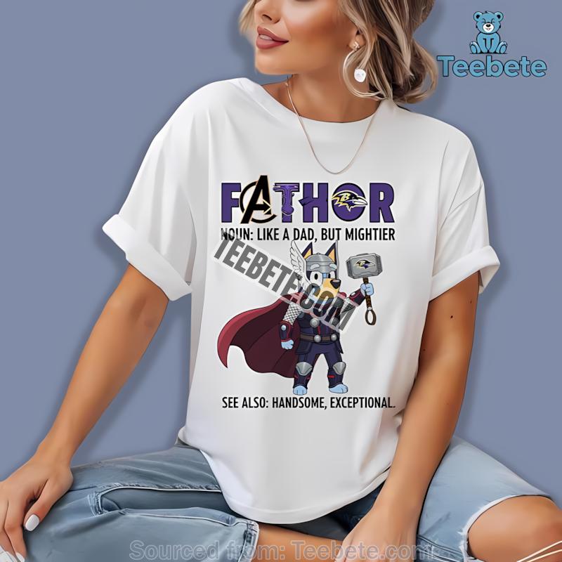 Baltimore Ravens Bluey Fathor Shirt