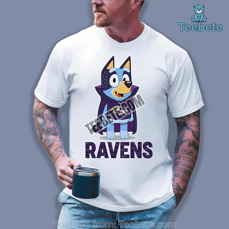 Baltimore Ravens Bluey Vampire Shirt