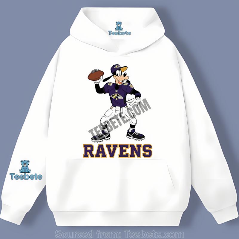 Baltimore Ravens Goofy Football Quarterback Hoodie Baltimore Ravens Goofy Football Quarterback Hoodie