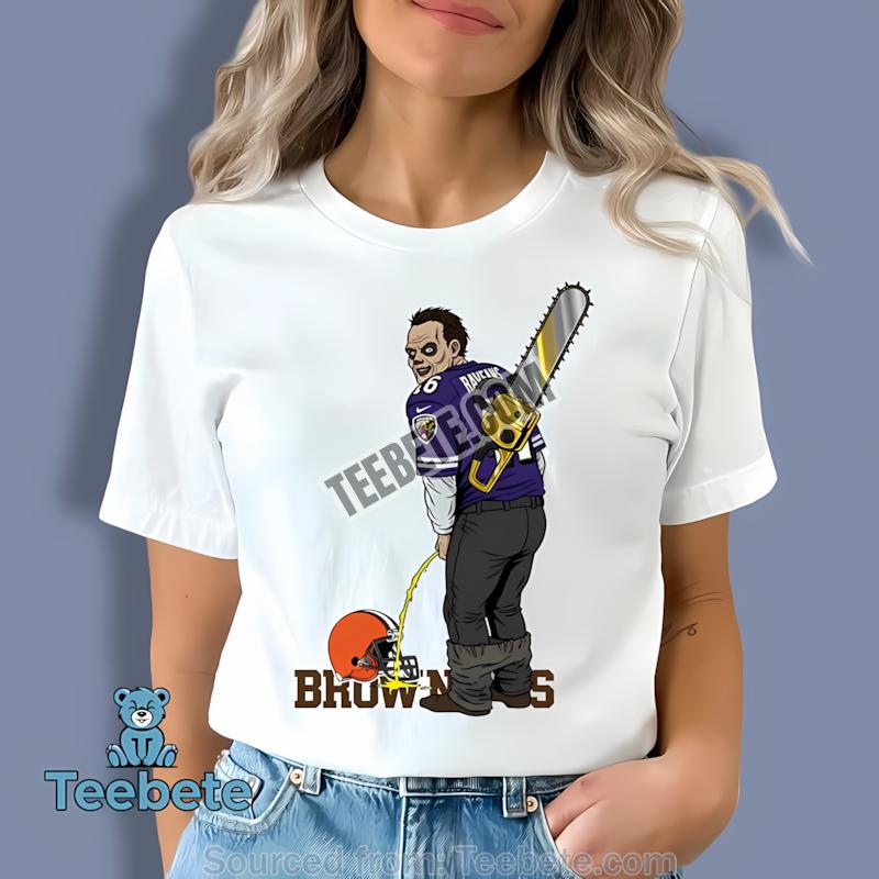 Baltimore Ravens Leatherface Cleveland Browns Rivalry Shirt