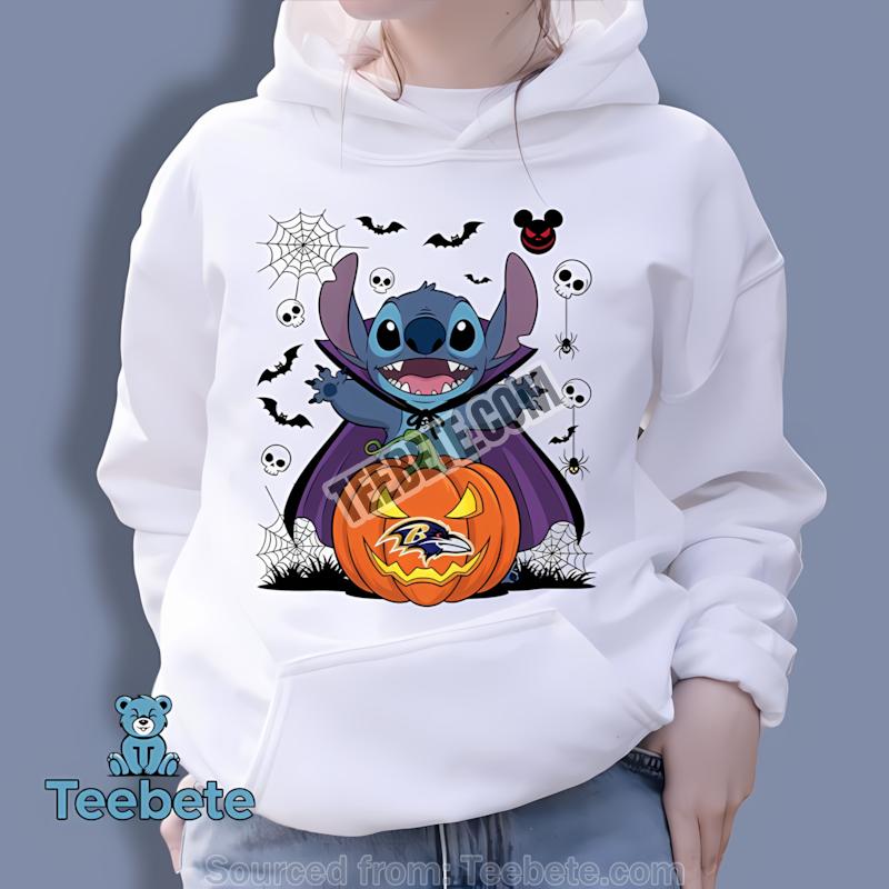 Baltimore Ravens Stitch Witch Halloween Hoodie Baltimore Ravens Stitch Witch Halloween Hoodie