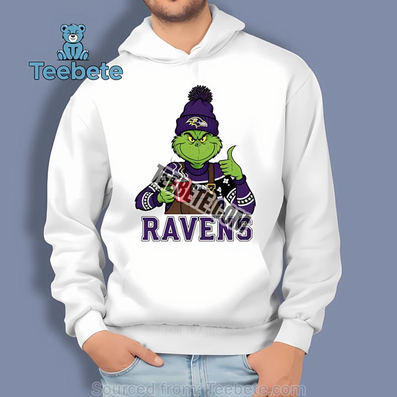 Baltimore Ravens The Grinch Winter Hot Cocoa Holiday Hoodie Baltimore Ravens The Grinch Winter Hot Cocoa Holiday Hoodie