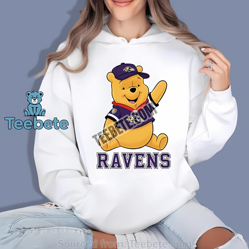 Baltimore Ravens Winnie The Pooh Football Team Spirit Hoodie Baltimore Ravens Winnie The Pooh Football Team Spirit Hoodie