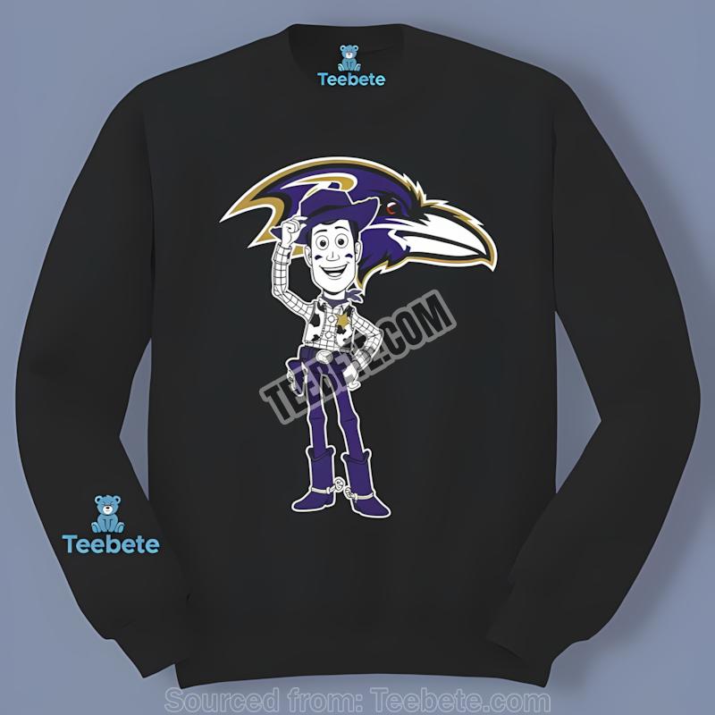 Baltimore Ravens Woody Toy Story Long Sleeve Baltimore Ravens Woody Toy Story Long Sleeve