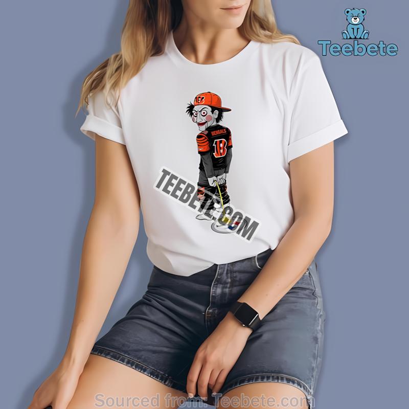 Billy Puppet Cincinnati Bengals Vs Steelers Halloween Shirt