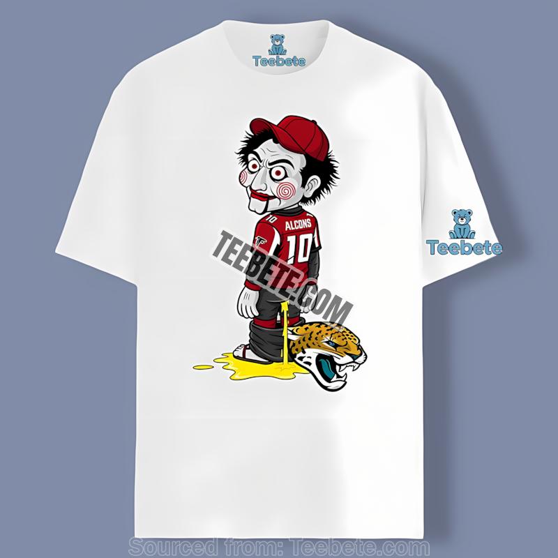 Billy Puppet Vs Jaguars Halloween Atlanta Falcons Rivalry Tshirt