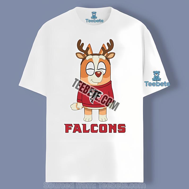 Bingo Reindeer Christmas Atlanta Falcons Funny Tshirt