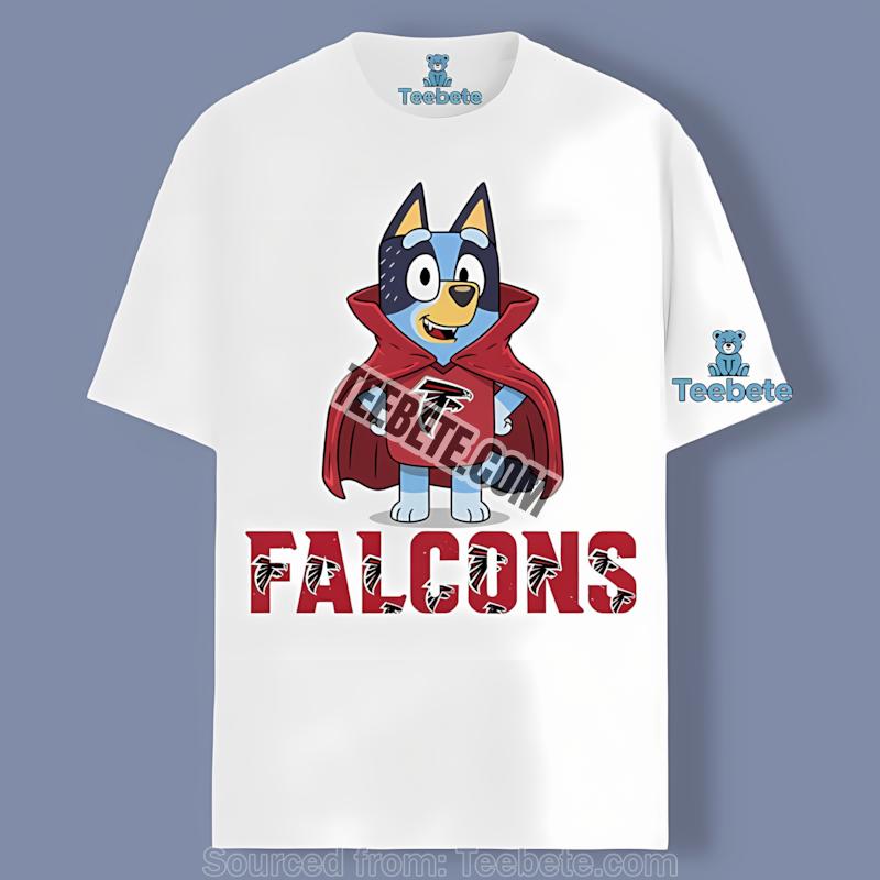 Bluey Vampire Atlanta Falcons Adult Tshirt