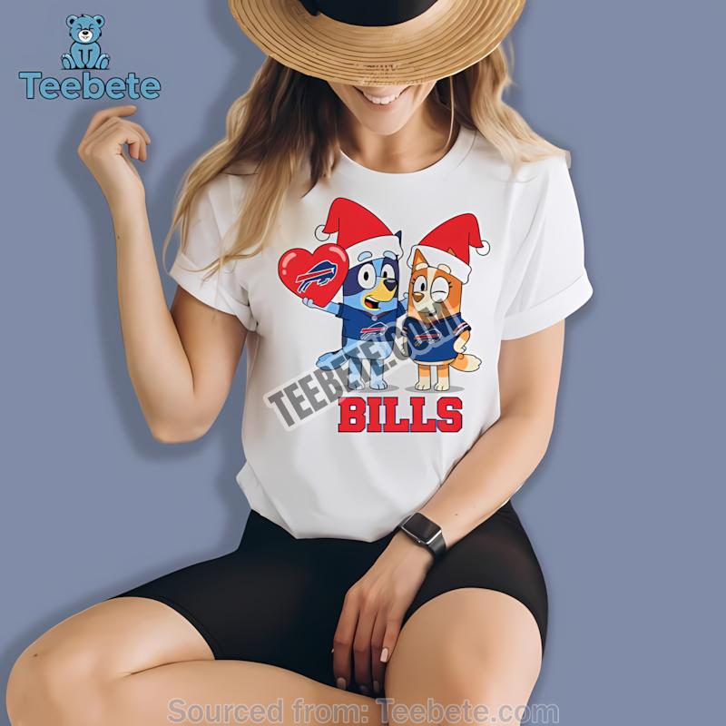Buffalo Bills Bluey And Bingo Christmas Shirt