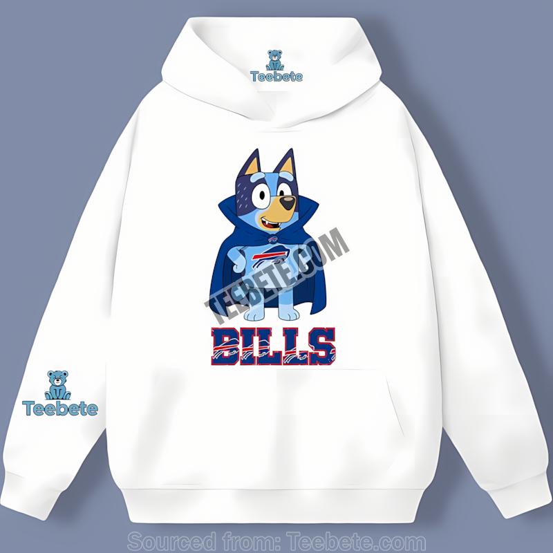 Buffalo Bills Bluey Vampire Hoodie Buffalo Bills Bluey Vampire Hoodie