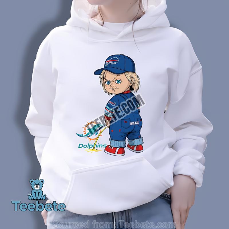 Buffalo Bills Chucky Miami Dolphins Rivalry Hoodie Buffalo Bills Chucky Miami Dolphins Rivalry Hoodie