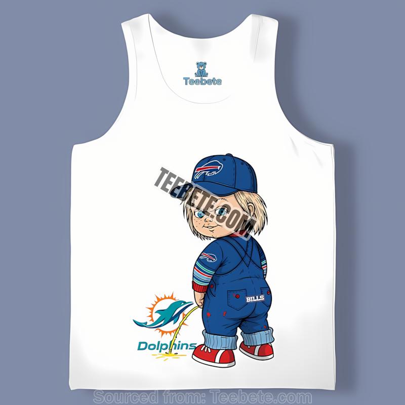 Buffalo Bills Chucky Miami Dolphins Rivalry Tanktop Buffalo Bills Chucky Miami Dolphins Rivalry Tanktop