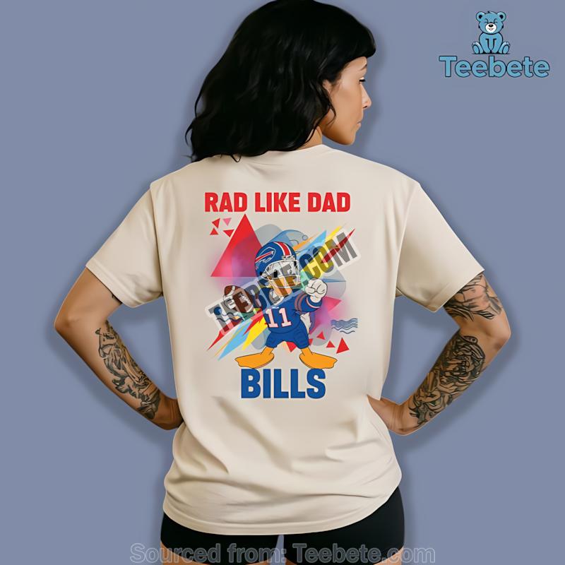 Buffalo Bills Donald Duck Rad Like Dad Shirt