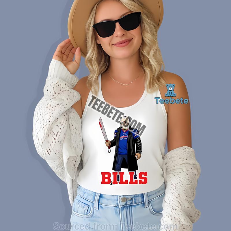 Buffalo Bills Jason Voorhees Halloween Tanktop Buffalo Bills Jason Voorhees Halloween Tanktop