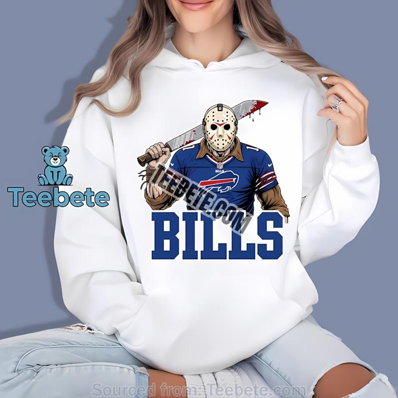 Buffalo Bills Jason Voorhees Machete Horror Football Hoodie Buffalo Bills Jason Voorhees Machete Horror Football Hoodie