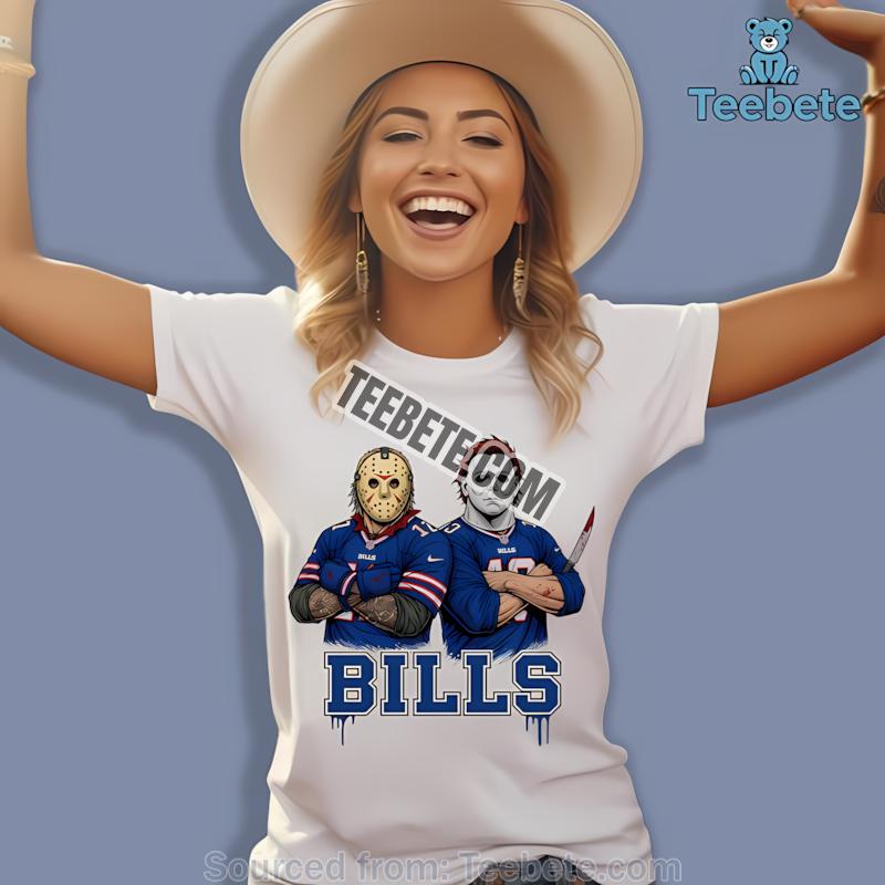 Buffalo Bills Jason Voorhees Michael Myers Horror Shirt