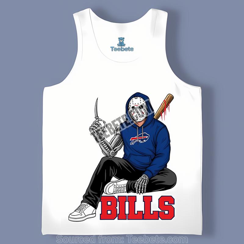 Buffalo Bills Jason Voorhees Street Halloween Tanktop Buffalo Bills Jason Voorhees Street Halloween Tanktop