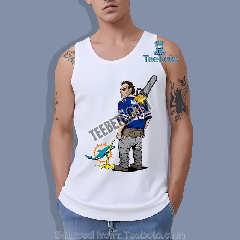 Buffalo Bills Leatherface Miami Dolphins Rivalry Tanktop Buffalo Bills Leatherface Miami Dolphins Rivalry Tanktop