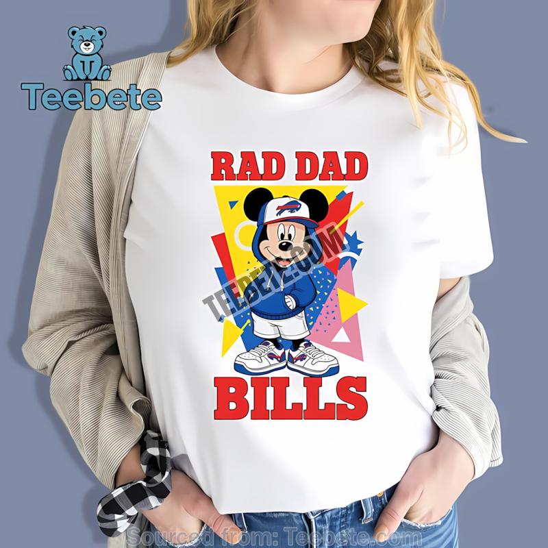 Buffalo Bills Mickey Mouse Rad Dad Shirt