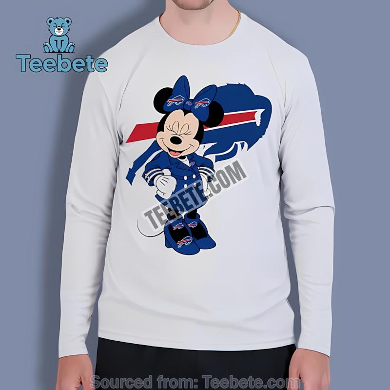 Buffalo Bills Minnie Mouse Long Sleeve Buffalo Bills Minnie Mouse Long Sleeve