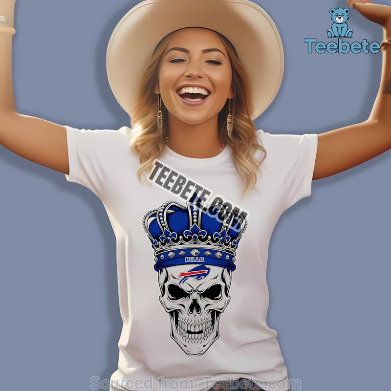 Buffalo Bills Skull Crown Dark Grunge Shirt