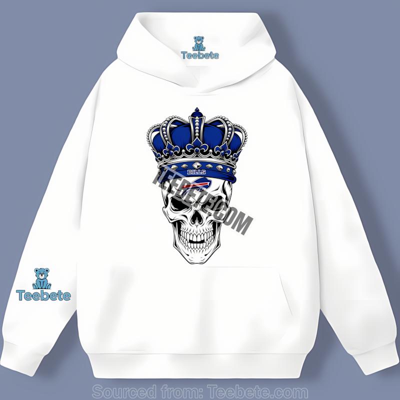 Buffalo Bills Skull Crown Dark Grunge Hoodie Buffalo Bills Skull Crown Dark Grunge Hoodie