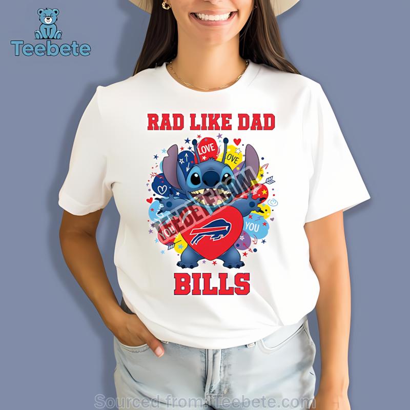 Buffalo Bills Stitch Rad Like Dad Shirt
