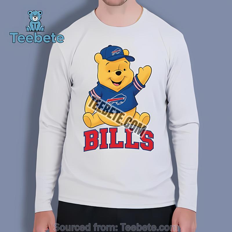Buffalo Bills Winnie The Pooh Football Team Spirit Long Sleeve Buffalo Bills Winnie The Pooh Football Team Spirit Long Sleeve