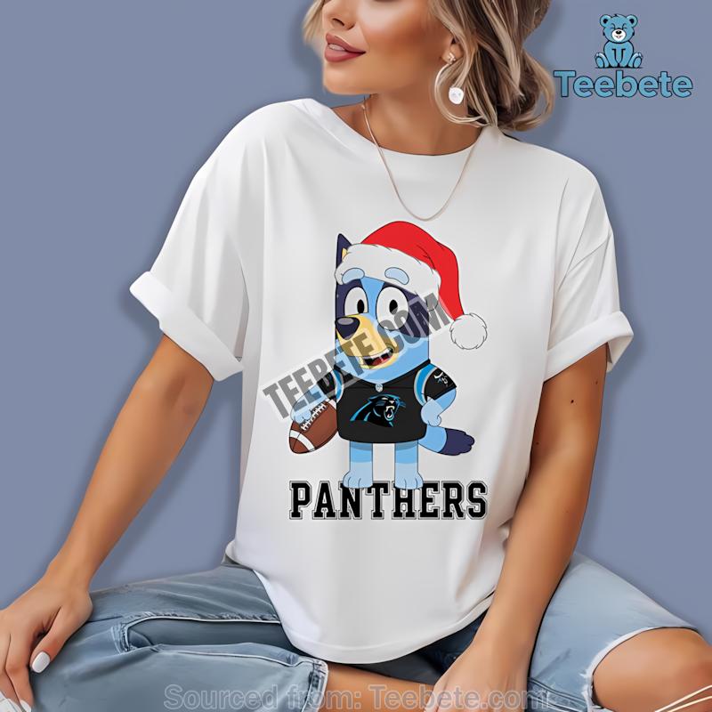 Carolina Panthers Bluey Skeleton Pumpkin Halloween Bingo Shirt