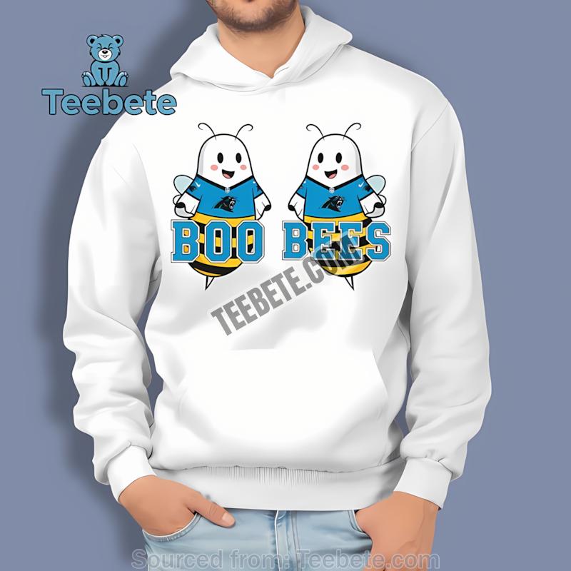 Carolina Panthers Boo Bees Funny Halloween Hoodie Carolina Panthers Boo Bees Funny Halloween Hoodie
